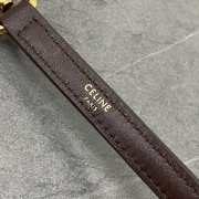 Uubags Celine Small Flair Bag In Grained Calfskin Chestnut 24x12x9cm - 4