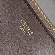 Uubags Celine Small Flair Bag In Grained Calfskin Chestnut 24x12x9cm - 3