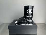 Uubags CHANEL Quilted Lambskin CC Logo High-Top Sandals in Black - 1