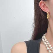 Uubags YSL Cassandre berry charm hoop earrings in metal - 6