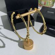 Uubags YSL Cassandre mulberry hoop earrings in metal - 4