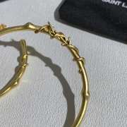 Uubags YSL Cassandre mulberry hoop earrings in metal - 2