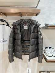 Uubags Moncler Maya Hooded Short Down Jacket In Dark Grey - 4