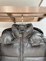 Uubags Moncler Maya Hooded Short Down Jacket In Dark Grey - 3