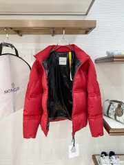 Uubags Moncler Red Short Down Puffer Jacket - 6
