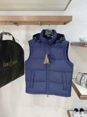 Uubags Burberry Detachable Sleeve Bideford Puffer Jacket In Blue - 6