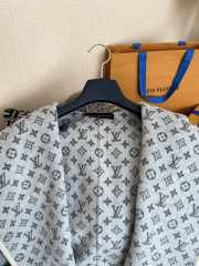 Uubags Louis Vuitton Check Wool Hooded Coat Grey/Black - 3