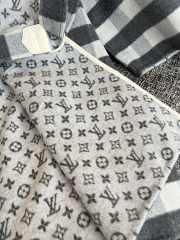 Uubags Louis Vuitton Check Wool Hooded Coat Grey/Black - 6