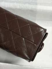 Uubags Chanel 25 Shiny Crumpled Calfskin & Silver-Tone Metal In Dark Brown 26x14x30cm - 6