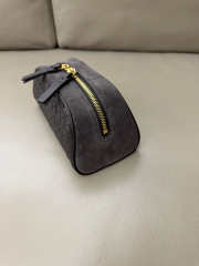 Uubags Bottega Veneta small Nodo pouch in espresso ntrecciato piccolo nappa leather and suede 20x9x10cm - 2