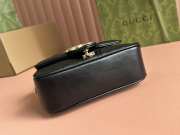 Uubags Gucci Marmont mini top handle bag in black with gold buckle 17x13x6cm - 6