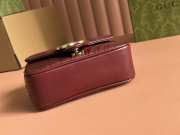 Uubags Gucci Marmont mini top handle bag in red with gold buckle 17x13x6cm - 4
