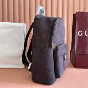 Uubags Gucci Ophidia Medium Backpack in Dark Brown Suede 36.5x41x18cm - 2