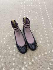 Uubags Chanel Sneakers Lamb & Mesh In Black & Pink 1cm - 6