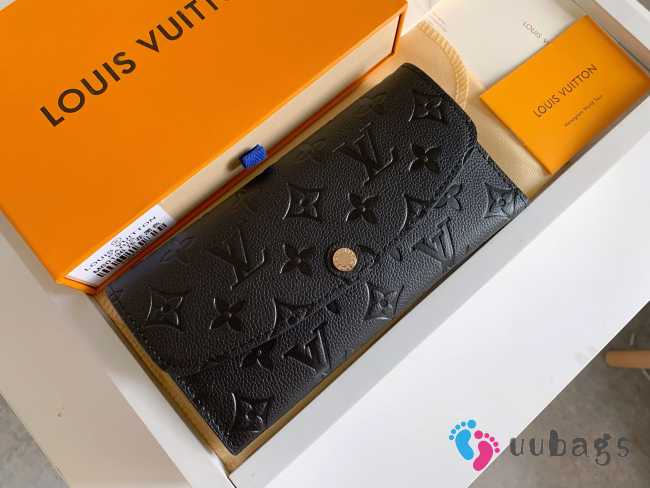 Uubags Louis Vuitton M62369 Emilie Wallet In Black 19x10x2cm - 1