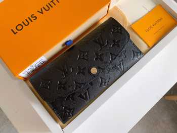 Uubags Louis Vuitton M62369 Emilie Wallet In Black 19x10x2cm