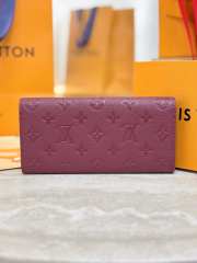 Uubags Louis Vuitton M62369 Emilie Wallet In Burgundy 19x10x2cm - 5