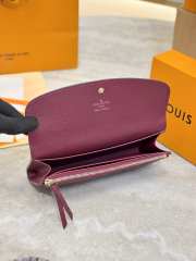 Uubags Louis Vuitton M62369 Emilie Wallet In Burgundy 19x10x2cm - 4