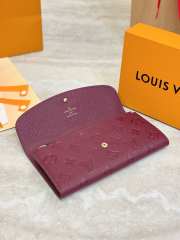 Uubags Louis Vuitton M62369 Emilie Wallet In Burgundy 19x10x2cm - 3