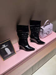 Uubags Balmain Wedge boots in black 7cm - 5