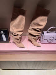 Uubags Balmain No Wedge suede ankle boots in beige 9.5 cm - 5