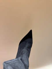 Uubags Balmain No Wedge suede ankle boots in black 9.5 cm - 5
