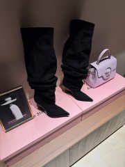 Uubags Balmain No Wedge suede ankle boots in black 9.5 cm - 4