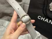 Uubags Chanel Large Hobo Bag In Grained Shiny Calfskin & Gold-Tone Metal White 28x41.5x8cm - 3