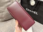 Uubags Chanel Mini Hobo Bag Quilted Leather In Burgundy 23x13x8cm - 2