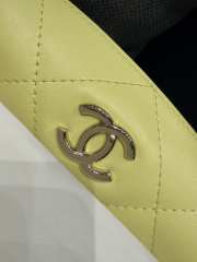 Uubags Chanel Mini Hobo Bag Quilted Leather In Yellow 23x13x8cm - 6