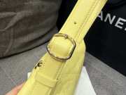 Uubags Chanel Mini Hobo Bag Quilted Leather In Yellow 23x13x8cm - 3