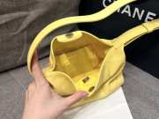 Uubags Chanel Mini Hobo Bag Quilted Leather In Yellow 23x13x8cm - 4