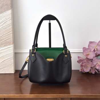 Uubags Louis Vuitton M3A220 Speedpocket Bag In Black/Gazon Green Lambskin leather 26x19x16cm