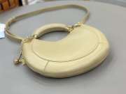 Uubags small Chloé Banana zipped hobo bag in soft leather beige 31x20x2.5cm - 5
