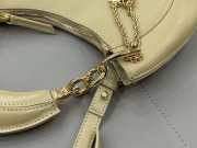Uubags small Chloé Banana zipped hobo bag in soft leather beige 31x20x2.5cm - 4