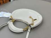 Uubags small Chloé Banana zipped hobo bag in soft leather white 31x20x2.5cm - 6