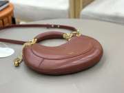Uubags small Chloé Banana zipped hobo bag in soft leather blushy brown 31x20x2.5cm - 6