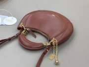 Uubags small Chloé Banana zipped hobo bag in soft leather blushy brown 31x20x2.5cm - 5