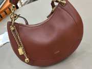 Uubags small Chloé Banana zipped hobo bag in soft leather blushy brown 31x20x2.5cm - 3