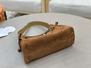 Uubags Small Chloé Embellished Suede Shoulder Bag In Tan 13x24x11cm - 3