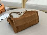 Uubags Large Chloé Embellished Suede Shoulder Bag In Tan 34x25x17cm - 3