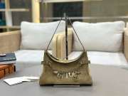 Uubags Small Chloé Embellished Suede Shoulder Bag In Beige 13x24x11cm - 1