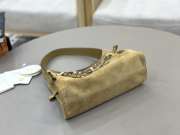 Uubags Small Chloé Embellished Suede Shoulder Bag In Beige 13x24x11cm - 6