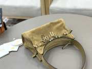 Uubags Small Chloé Embellished Suede Shoulder Bag In Beige 13x24x11cm - 4
