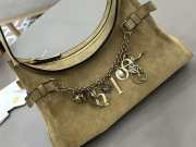 Uubags Small Chloé Embellished Suede Shoulder Bag In Beige 13x24x11cm - 2