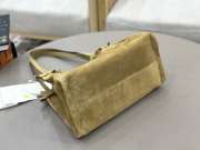 Uubags Large Chloé Embellished Suede Shoulder Bag In Beige 34x25x17cm - 4