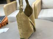 Uubags Chloe medium Marcie hobo bag in beige suede leather 28x21x10cm - 3