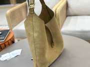 Uubags Chloe large Marcie hobo bag in beige suede leather 36x29x10cm - 5