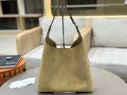 Uubags Chloe large Marcie hobo bag in beige suede leather 36x29x10cm - 3