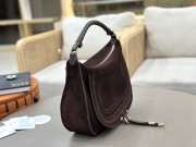 Uubags Chloe small Marcie shoulder bag in blushy brown suede leather 37x25x9.5cm - 5